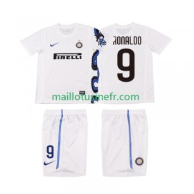 Maillot de Foot Inter Milan Ronaldo 9 2010 2011 Extérieur Retro - Enfant